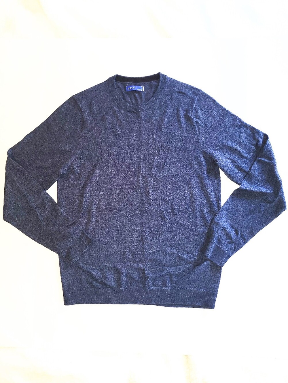 NWOT Men's APT. 9 Merino Wool Blend Blue Knit Sweater Small